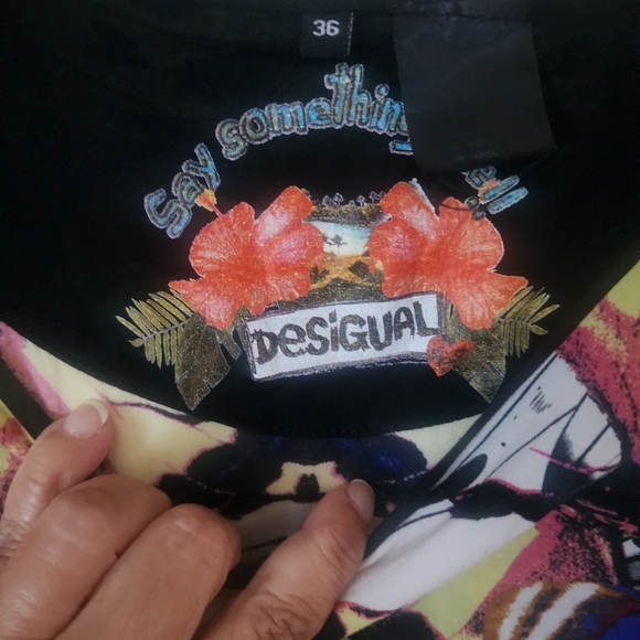 Desigual Floral Graphic Dress - Picture 4 of 6